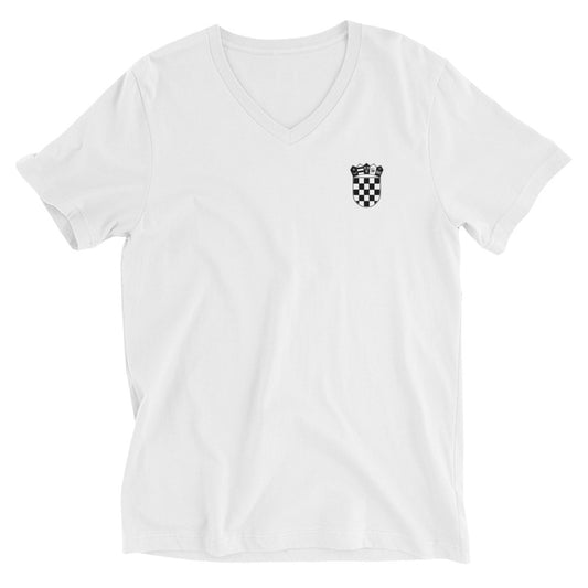 "Grb / Black" - T-Shirt mit V-Ausschnitt