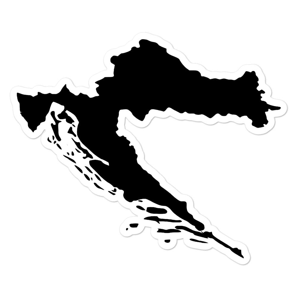 "Kroatien Landkarte" - Sticker