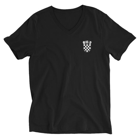 "Grb" - T-Shirt mit V-Ausschnitt