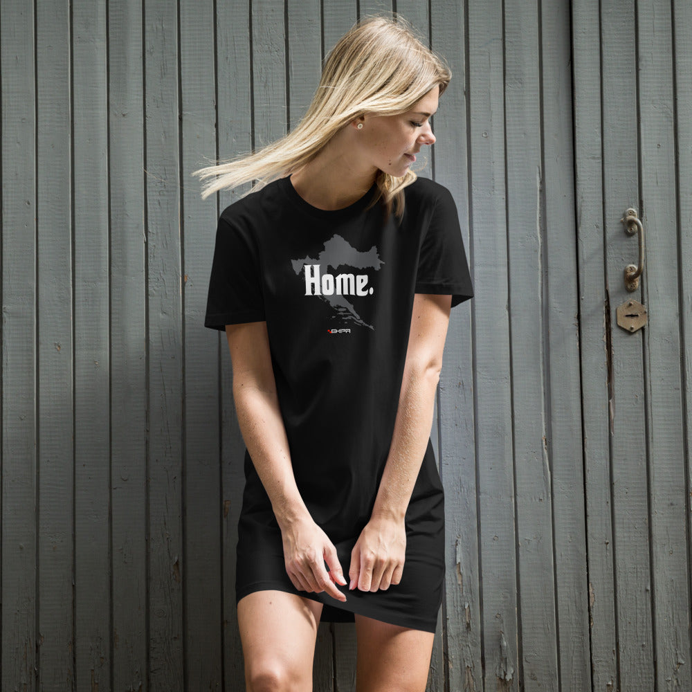 "Home" - T-Shirt-Kleid
