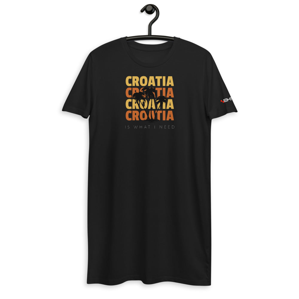 "Croatia is what I need" - T-Shirt-Kleid