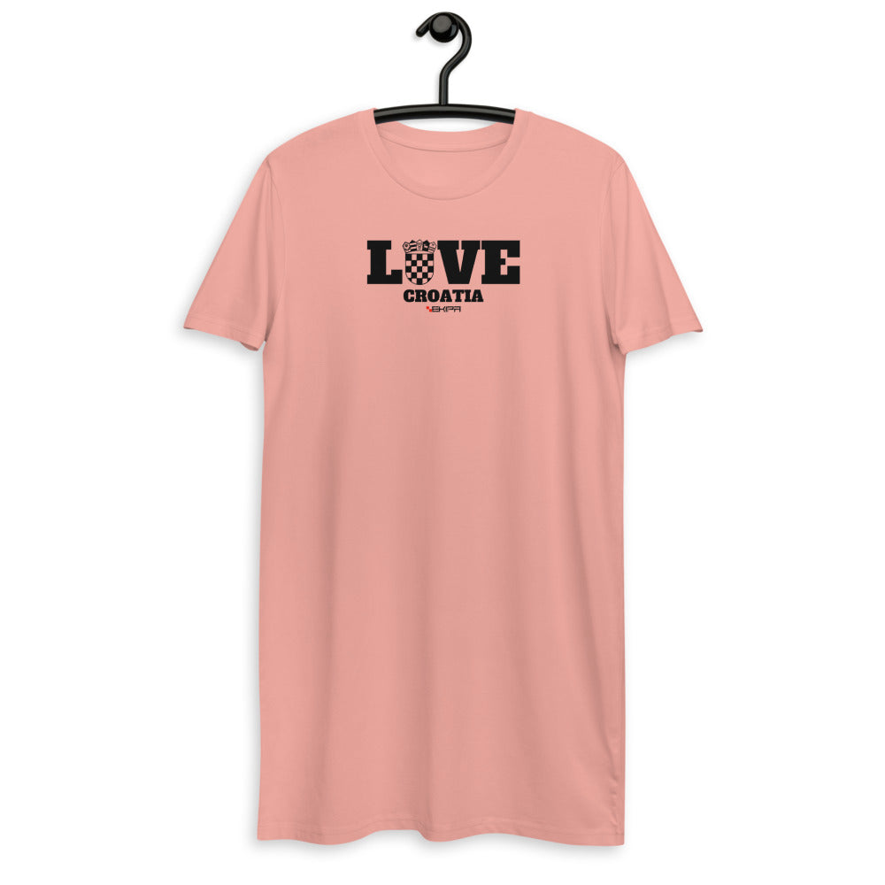 "Love Croatia" - T-Shirt-Kleid