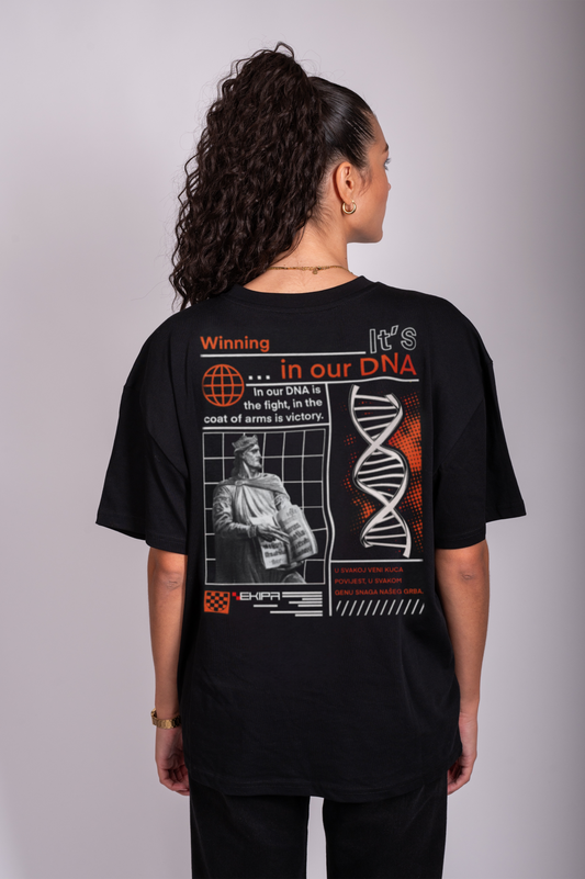 "Winning is in our DNA" - Premium Organic Oversize Shirt