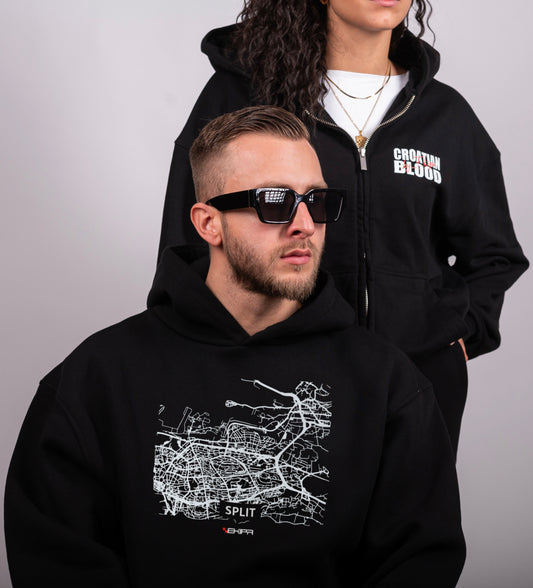 "Map of Split" - Classic Premium Hoodie