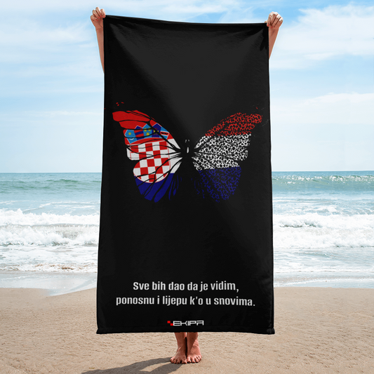 "CroButterfly" - towel
