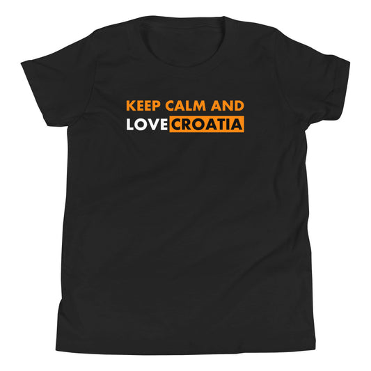 "Keep calm and love Croatia" - T-Shirt für Kinder