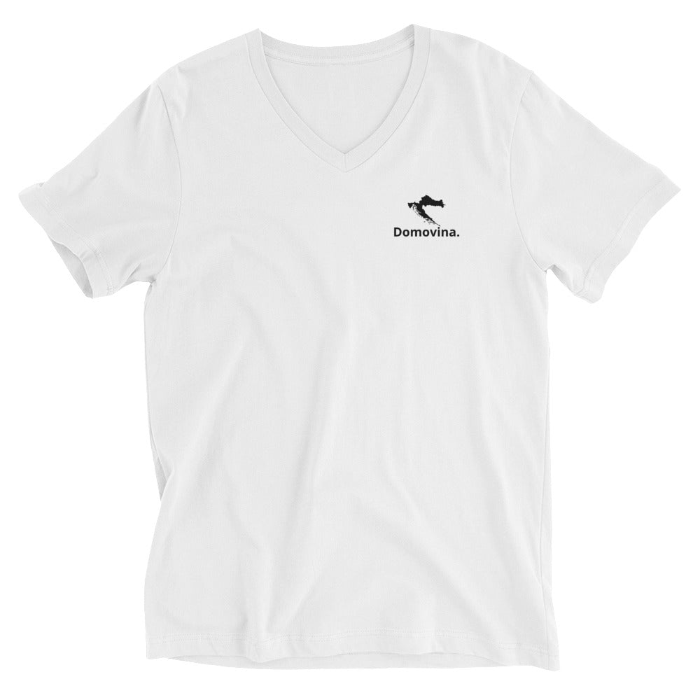 "Domovina" -T-Shirt mit V-Ausschnitt