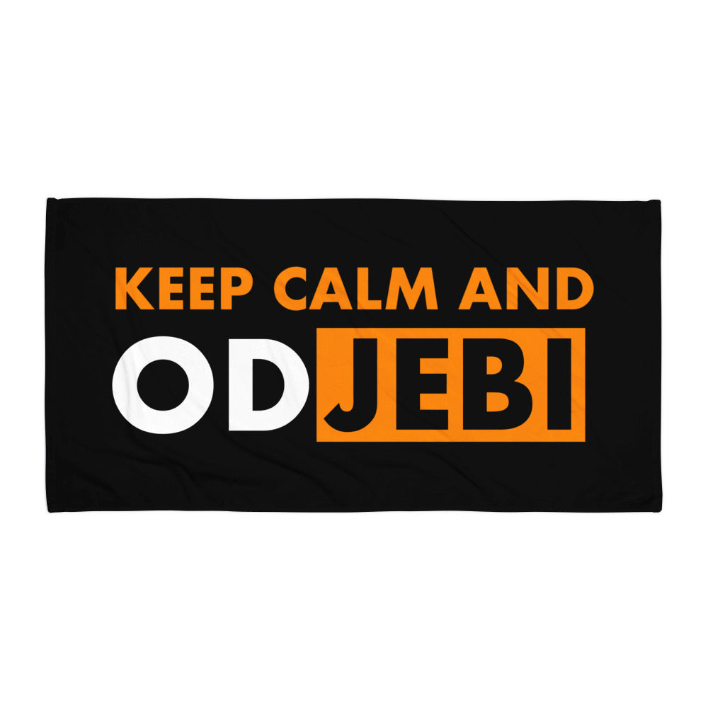 "Keep calm and odjebi" - Strandtuch