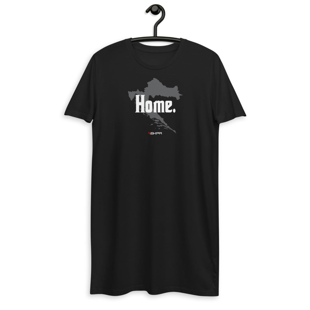 "Home" - T-Shirt-Kleid