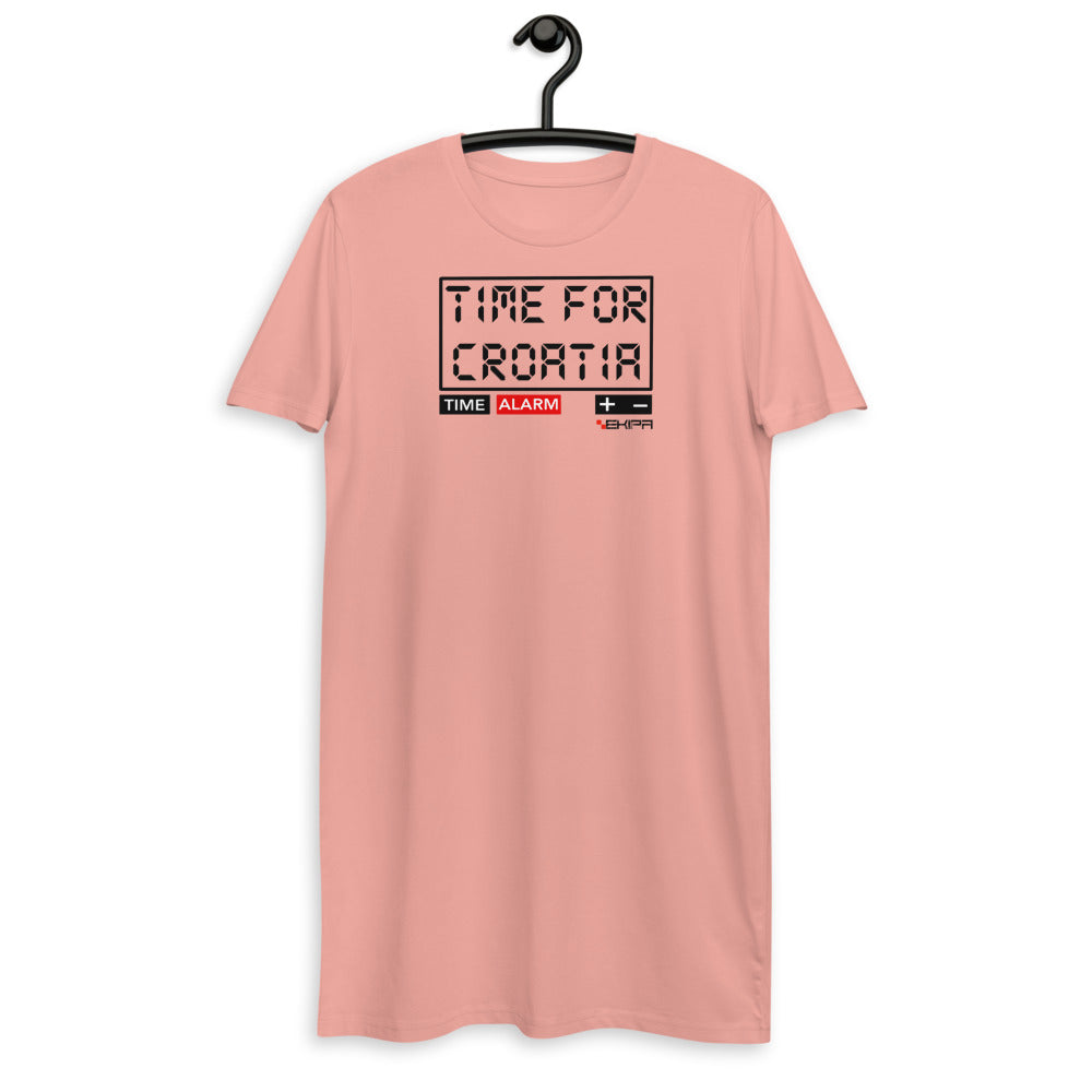 "Time for Croatia" - T-Shirt-Kleid