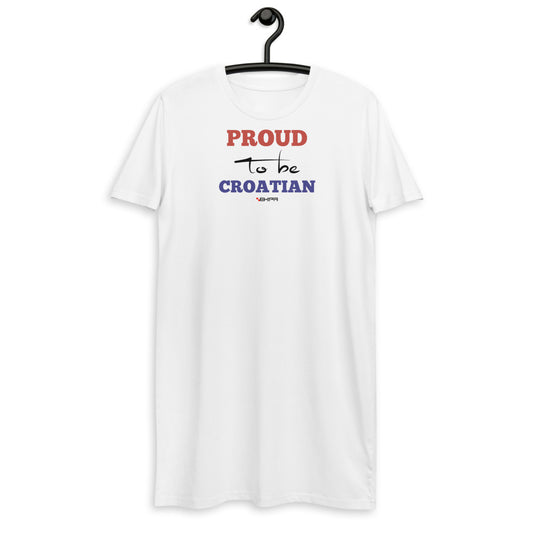 "Proud to be Croatian" - T-Shirt-Kleid