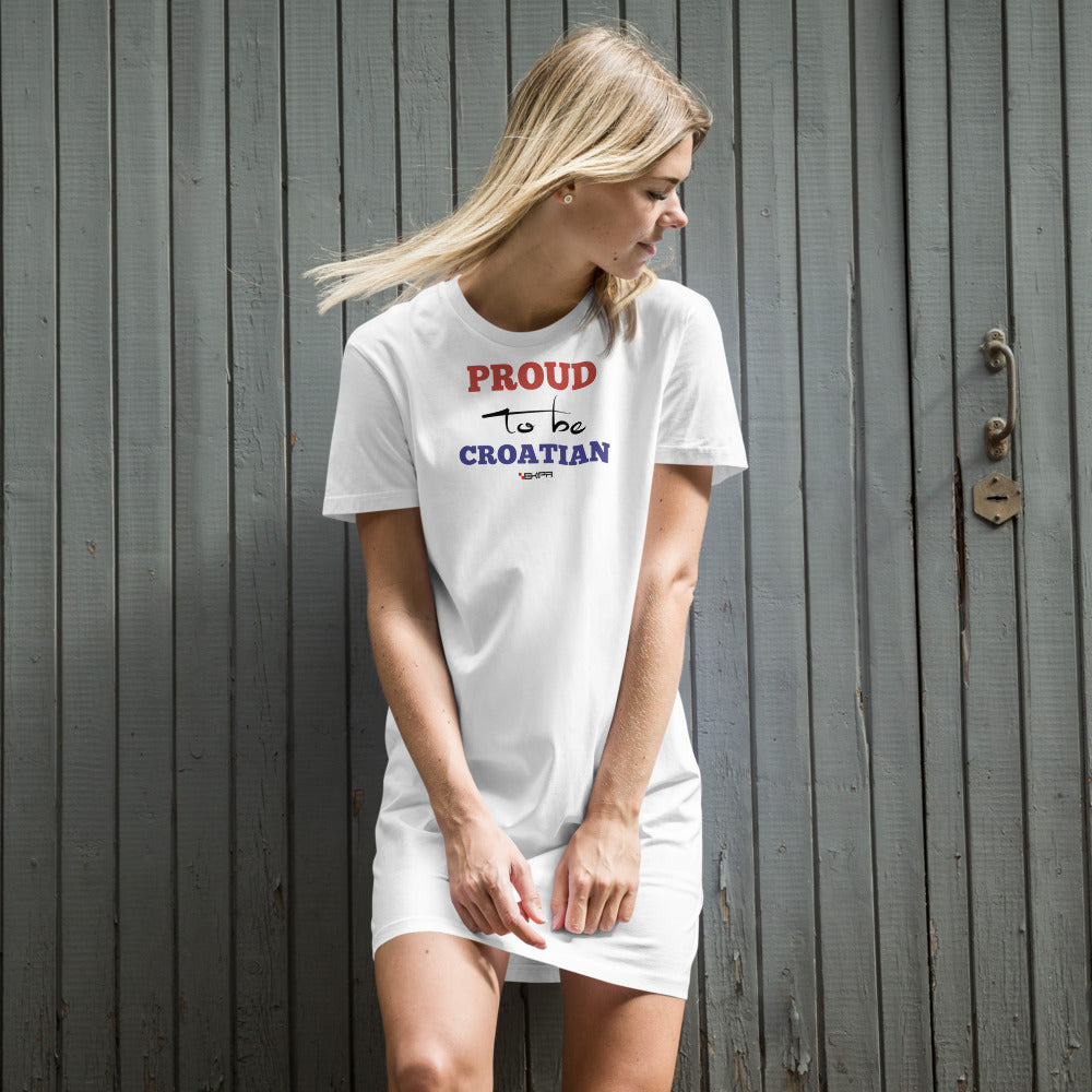 "Proud to be Croatian" - T-Shirt-Kleid