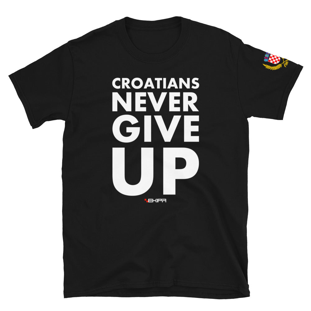 "Never give up" - T-Shirt