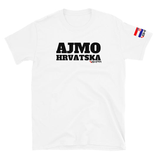 "Ajmo Hrvatska / White" - T-Shirt