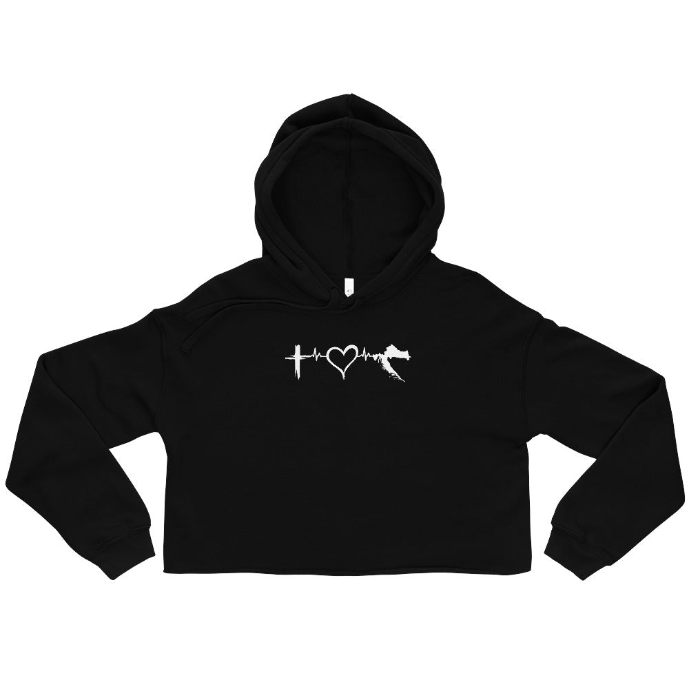 "Vjera - Ljubav - Domovina" - crop sweater